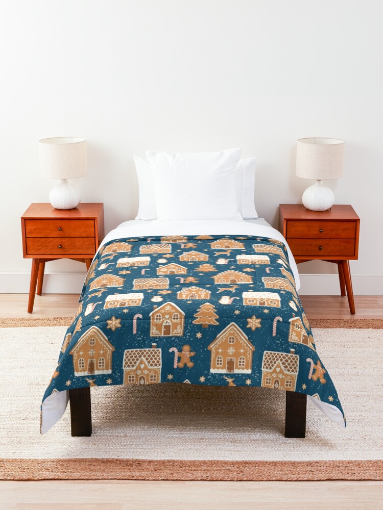 Alternate view of Gingerbread Village Comforter