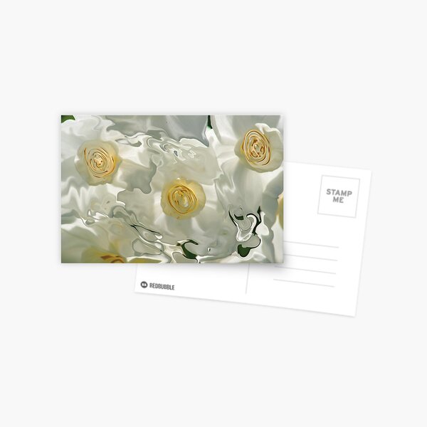 white floating veils Postcard