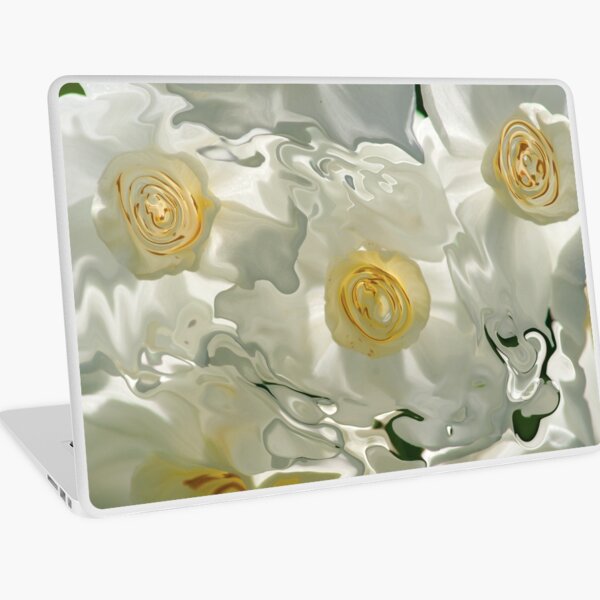 white floating veils Laptop Skin