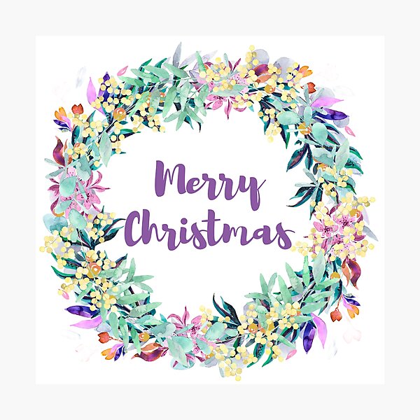 Item preview, Merry christmas flowers designed and sold by OkihanaShop.