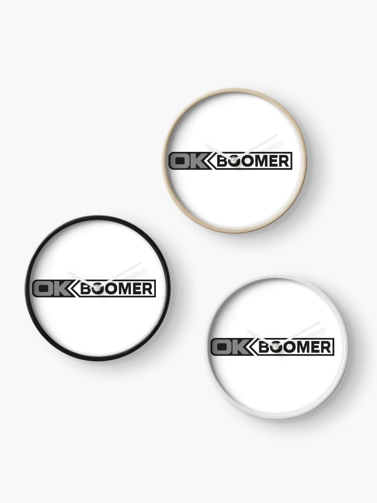 Thumbnail 3 of 4, Clock, OK BOOMER (Grey) [Roufxis-Rb] designed and sold by RoufXis.