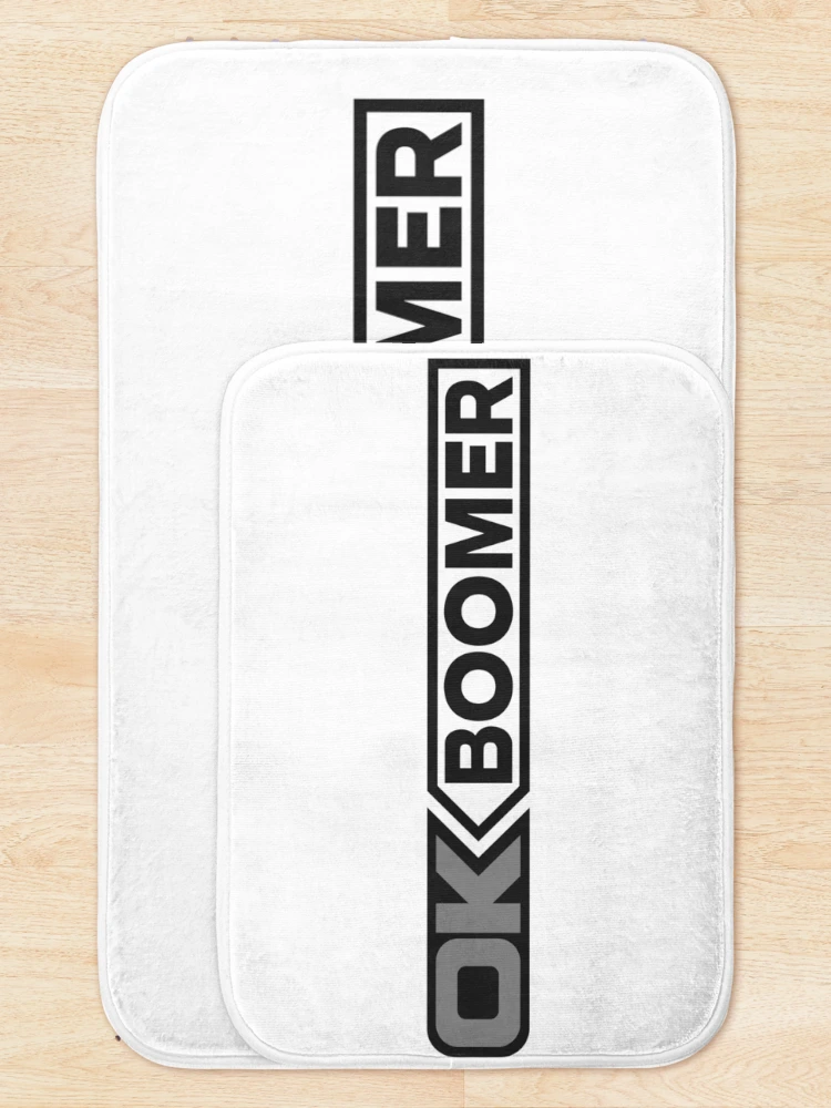 Thumbnail 5 of 6, Bath Mat, OK BOOMER (Grey) [Roufxis-Rb] designed and sold by RoufXis.