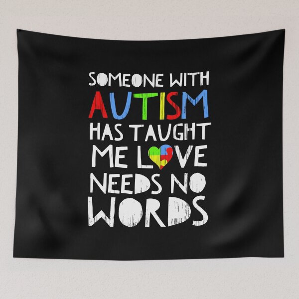Item preview, Autism Awareness Love No Words Heart Puzzle Support Family designed and sold by CreatedByHeidi.