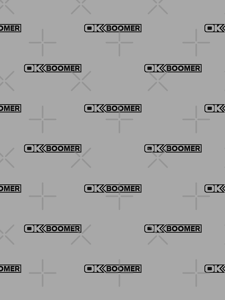 Thumbnail 3 of 3, Scarf, OK BOOMER (Black) [Roufxis-Rb] designed and sold by RoufXis.