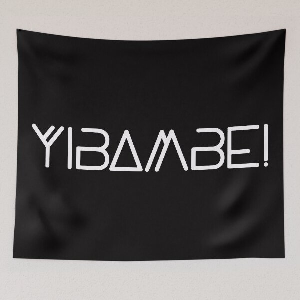 Item preview, YIBAMBE! (Hold Strong) White designed and sold by DafyddEm.