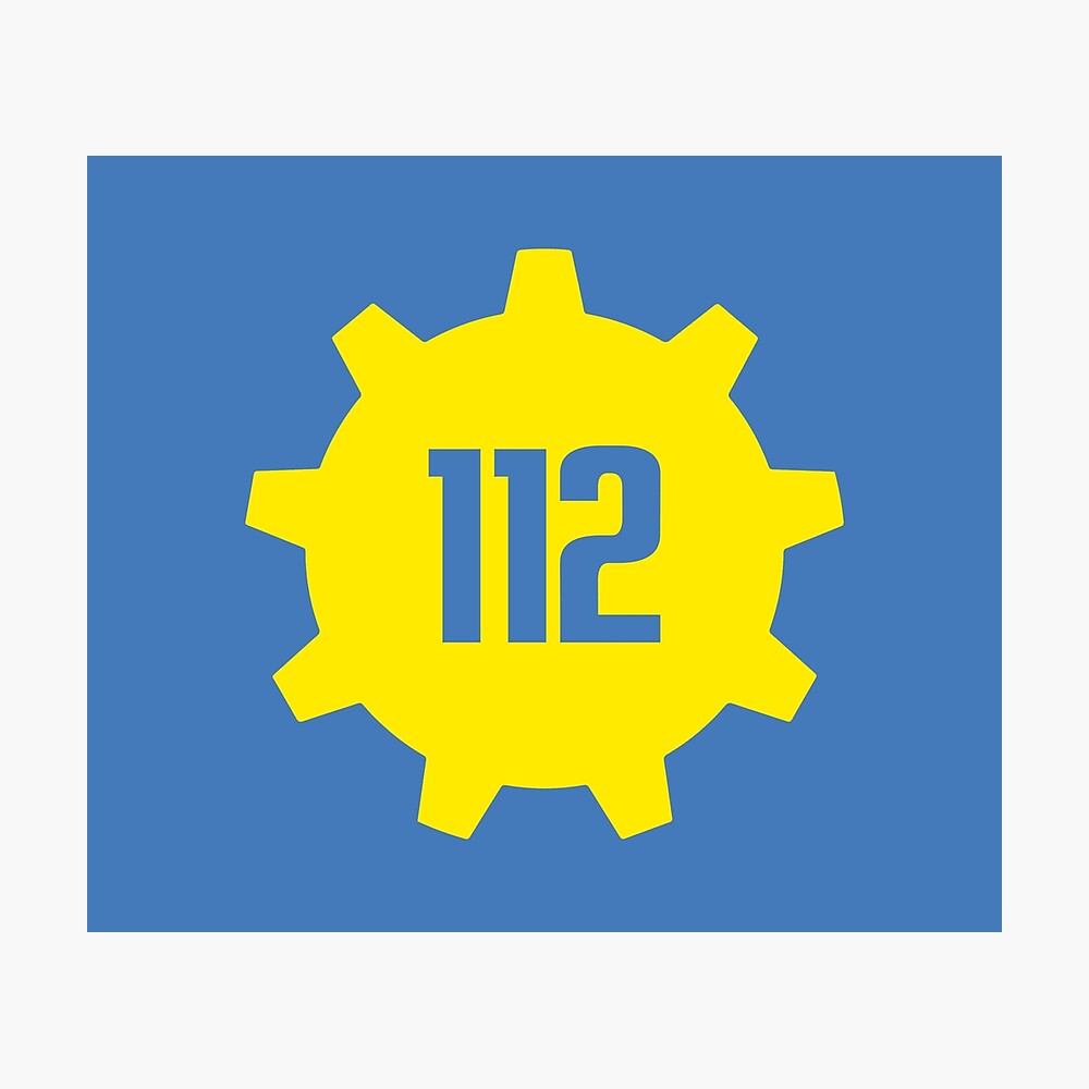 Vault 112 Fallout Poster By Allthedesigns Redbubble