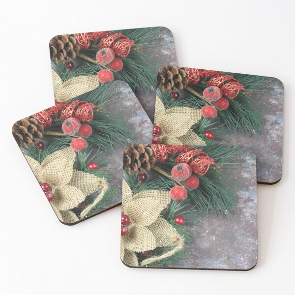 Item preview, Christmas decorations on a grunge background with copy space. designed and sold by ikshvaku.