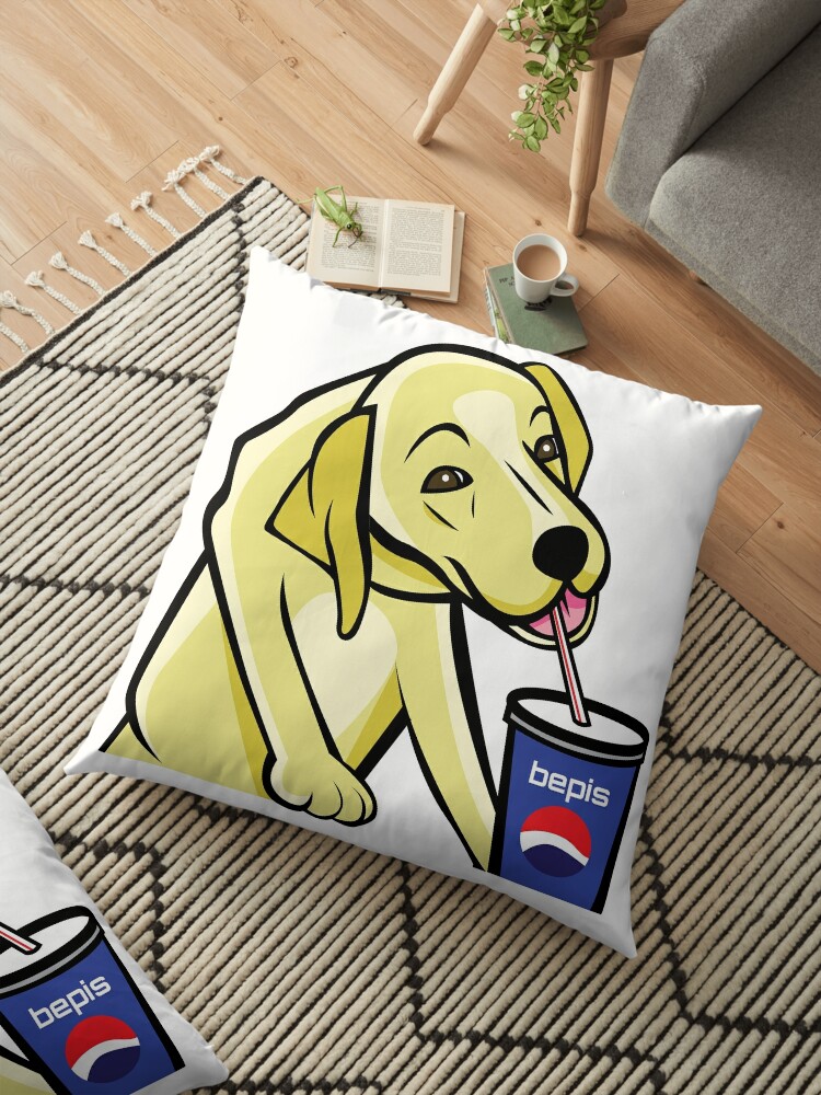 Bepis Dog Meme Bepis Dog Floor Pillow - when someone asks you want free robux skeptical dog make a meme