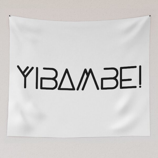 Item preview, YIBAMBE! (Hold Strong) Black designed and sold by DafyddEm.