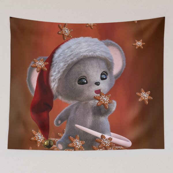 Item preview, Little Christmas mouse with biscuits designed and sold by Andrea Tiettje.