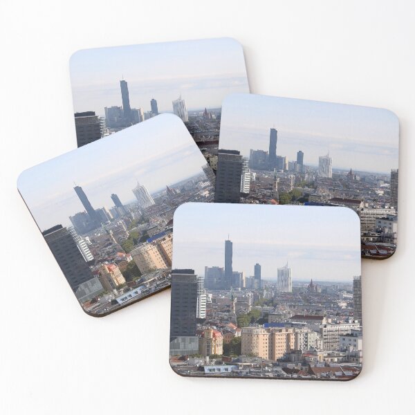 Item preview, Office buildings cityscape view of Vienna city Austria designed and sold by goceris.