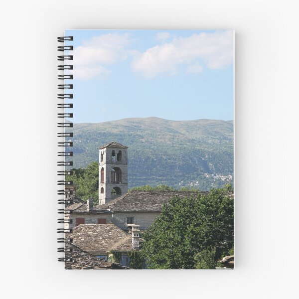 Item preview, Stone church tower Dilofo village Greece designed and sold by goceris.