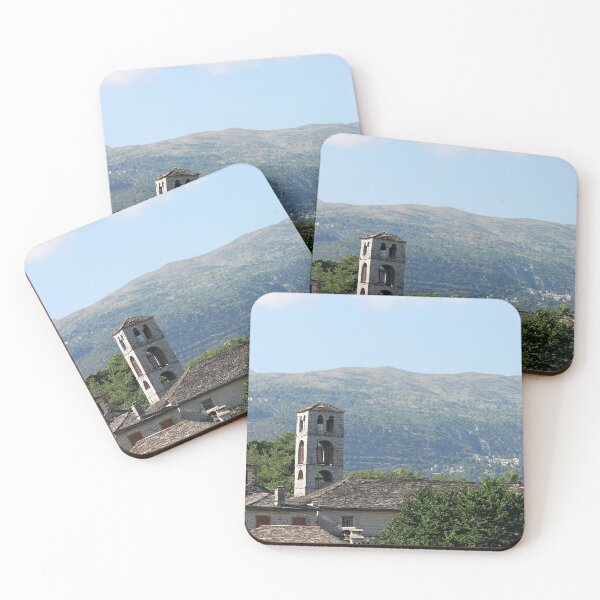 Item preview, Stone church tower Dilofo village Greece designed and sold by goceris.