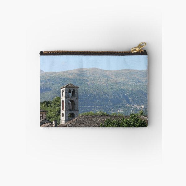 Item preview, Stone church tower Dilofo village Greece designed and sold by goceris.