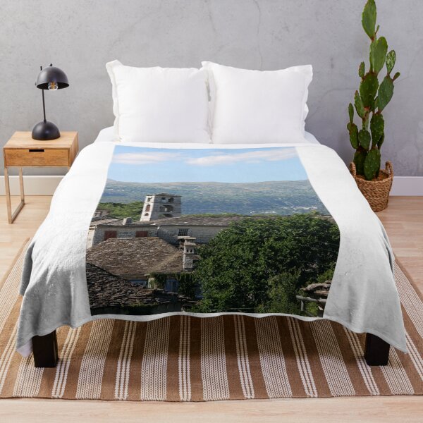 Item preview, Stone church tower Dilofo village Greece designed and sold by goceris.