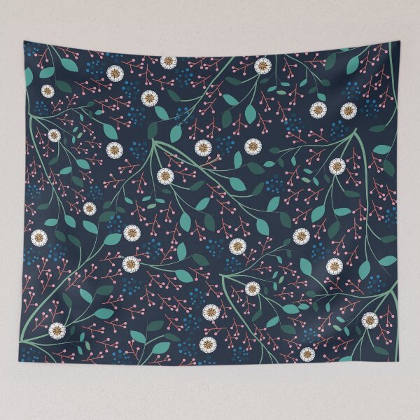 Item preview, Dense Flora Midnight designed and sold by famenxt.