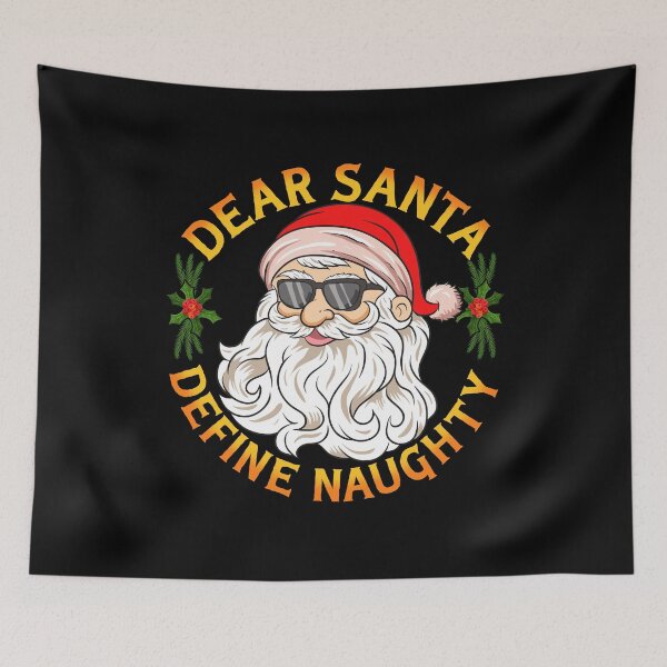 Item preview, Funny Christmas Santa Claus Define Naughty designed and sold by UniQueensShop.