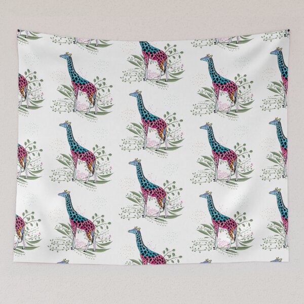 Item preview, Happy Spring Giraffe Pattern designed and sold by famenxt.