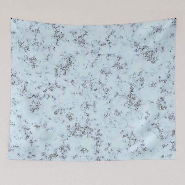 Item preview, Silver Glitter on Baby Blue Marble designed and sold by BloomCatB.