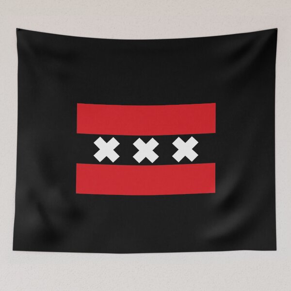 Item preview, Amsterdam Flag Holiday Gift Netherlands Travelling Travel designed and sold by Creekman Designs.