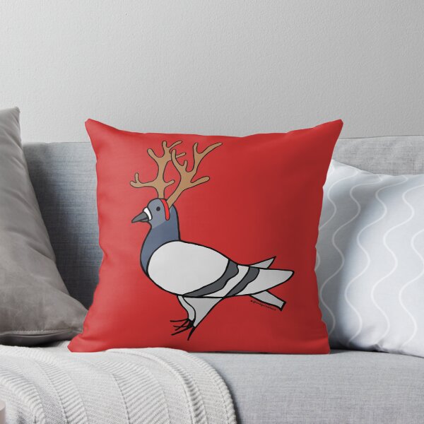 Item preview, Christmas Reindeer Fred the Pigeon designed and sold by Loadofolbobbins.
