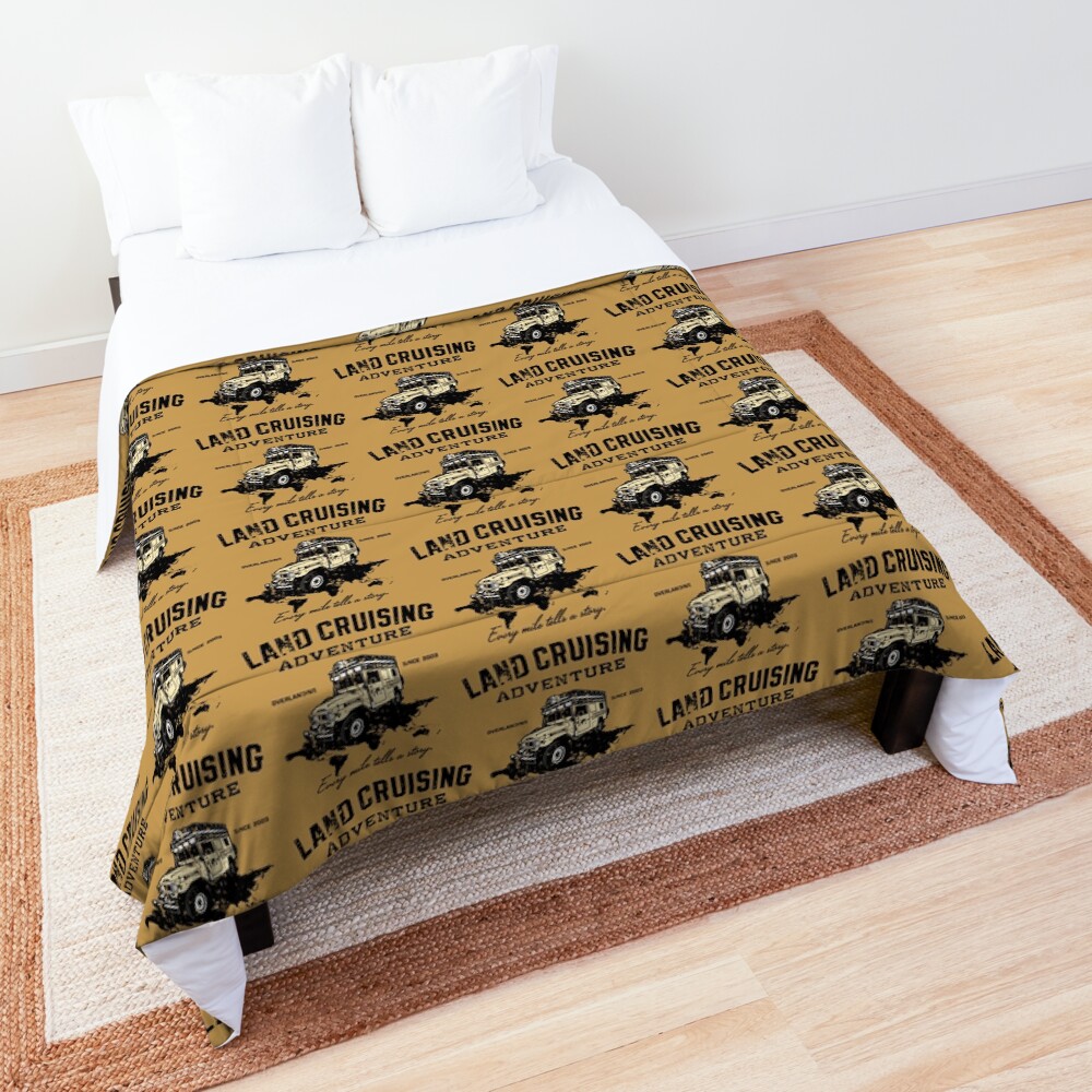 Every Mile Tells a Story - dark print Comforter