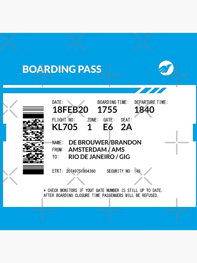 Boarding Pass Pillow BDB by twgcrazy