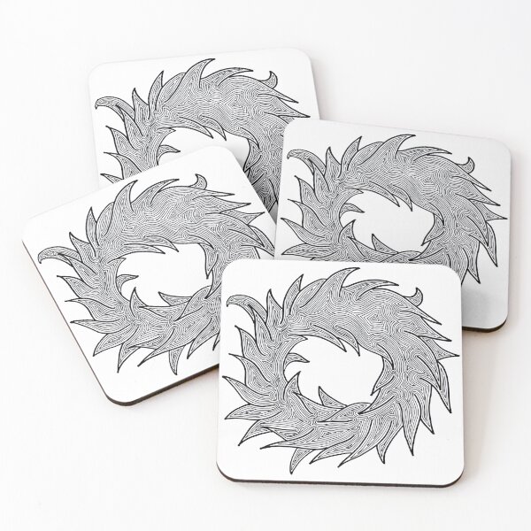 Item preview, Wreath (black and white) designed and sold by Calen  Picard-Carroll.