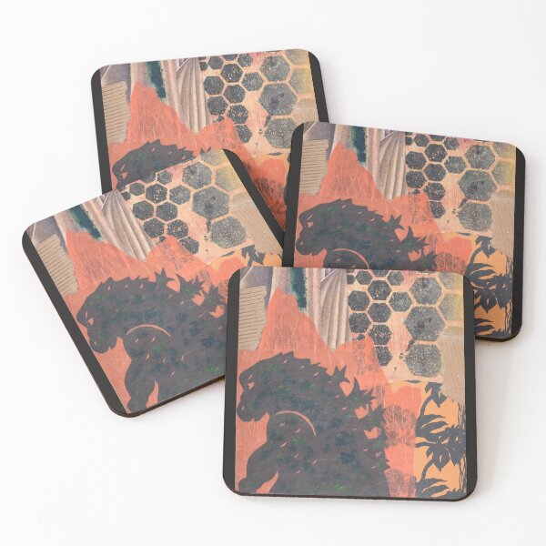 Just Another Day on the Monster Circuit Coasters (Set of 4)