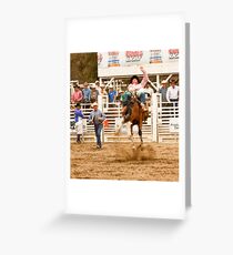 Rodeo - Bucking Bronco Greeting Card
