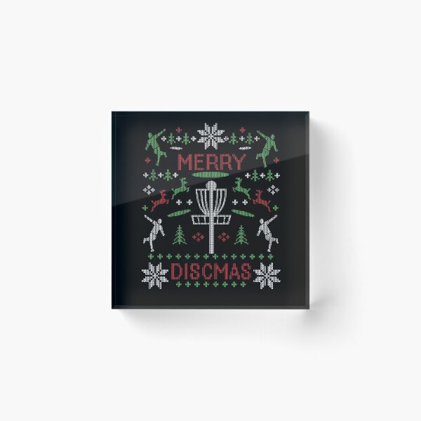 Item preview, Merry Discmas Disc Golf Ugly Christmas Sweater Digital Art designed and sold by TeeCreations.