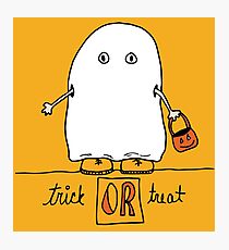 Trick or Treat doodle Photographic Print