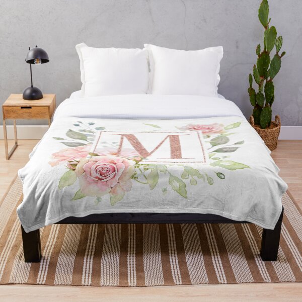 Artikelvorschau, Rose Gold Monogram - M entworfen und verkauft von PrettyPersonal.