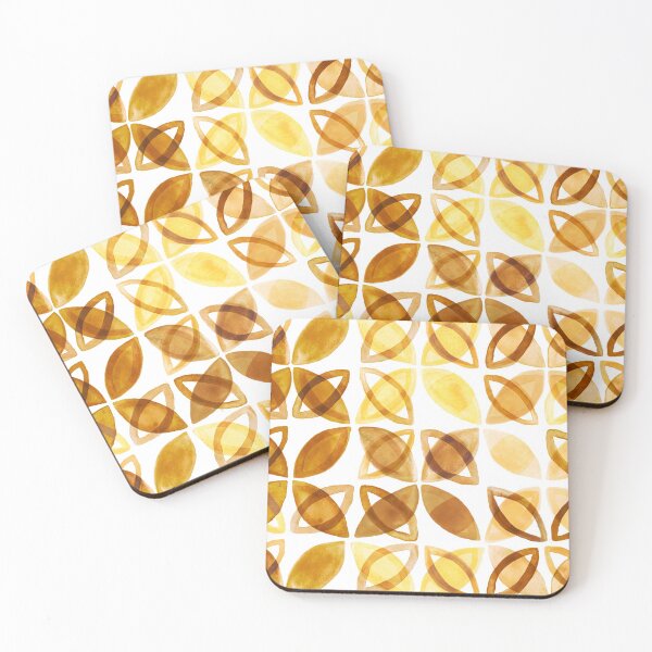 Item preview, 70's Watercolor Pattern - Mustard  designed and sold by TigaTiga.