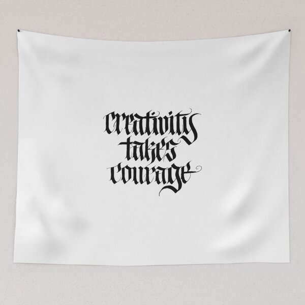 Item preview, Creativity Takes Courage : Black Lettering designed and sold by Carol Fountain Nix.