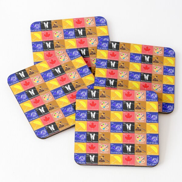 Item preview, How I Met Your Mother - Characters Logos Collage PrintArt designed and sold by Della97.