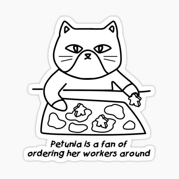 Petunia the Placer of Workers Sticker