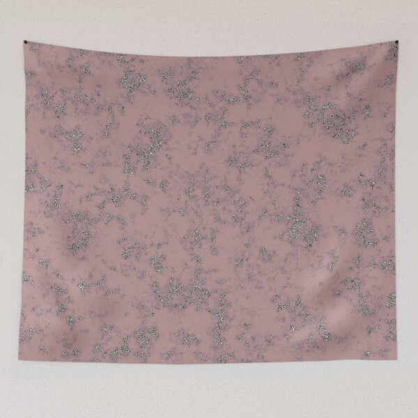 Item preview, Silver Glitter on Smokey Pink Marble designed and sold by BloomCatB.