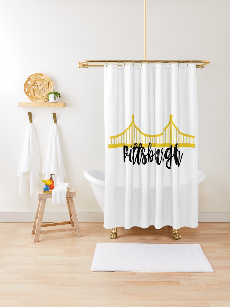 Pittsburgh Shower Curtain for Sale by brookehend