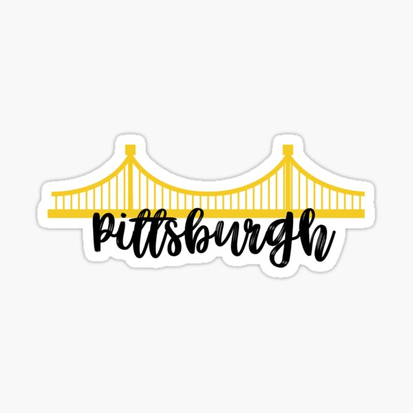 Pittsburgh Steelers PGH Vinyl White Decal