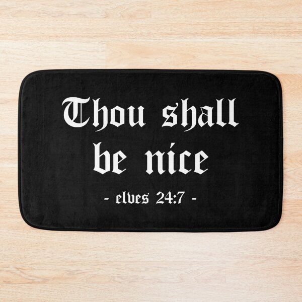 Item preview, Thou Shall Be Nice Funny Christmas Elves Gift designed and sold by 4wordsmovement.