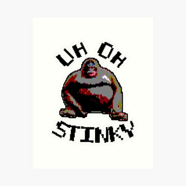 uh oh stinky meme monkey - le monke / world war 1 scene - Uh Oh Stinky -  Posters and Art Prints