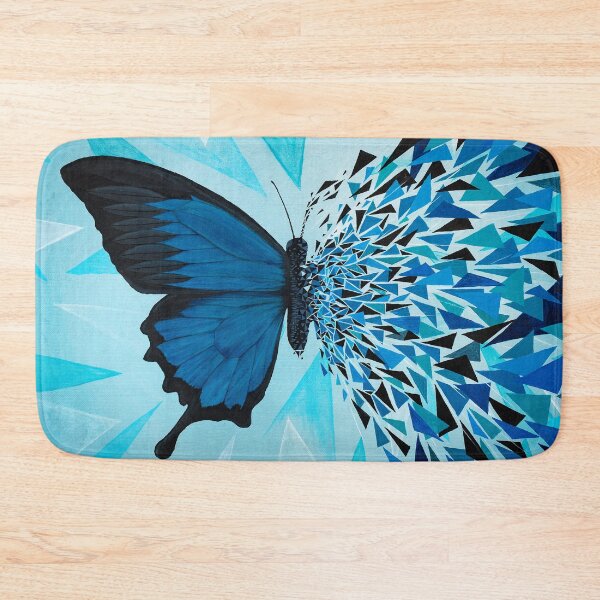 Item preview, Blue butterfly geometric explosion designed and sold by artetbe.
