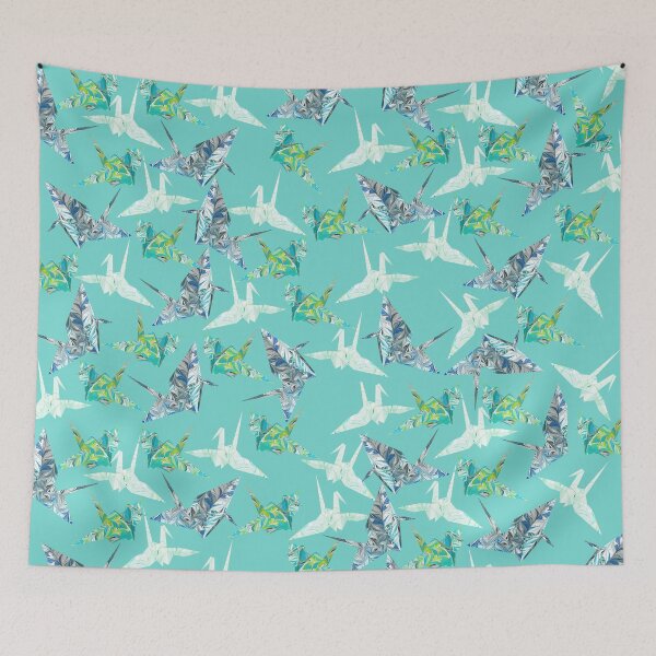 Item preview, Marbled Paper Origami Cranes designed and sold by MarbleCloud.