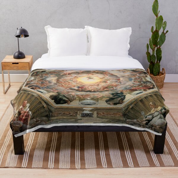 Sistine Chapel Ceiling Michelangelo Throw Blanket