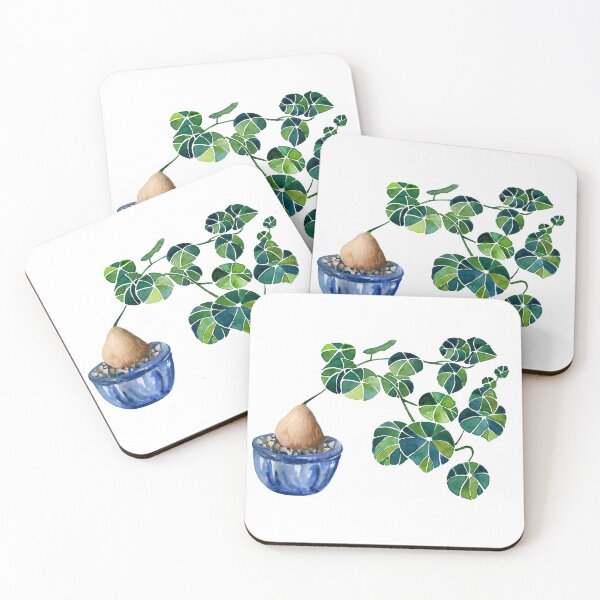 Item preview, Watercolor Bonsai Plant / Stephania Erecta Potato Plant  designed and sold by Alisha Watercolors.