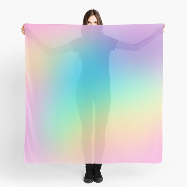 Soft Colorful Gradient Scarf