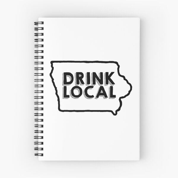 Item preview, Iowa Drink Local Beer Black designed and sold by Mind of State.