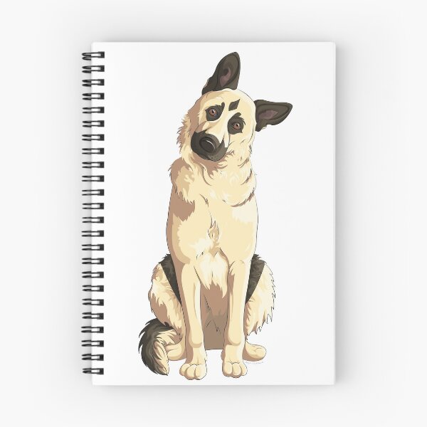 Item preview, cute cartoon German Shepherd designed and sold by Angele Gougeon.