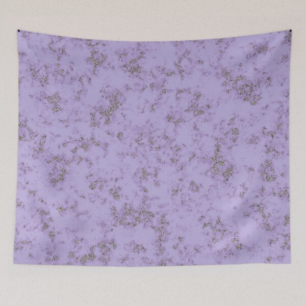 Item preview, Silver Glitter on Pastel Violet Marble designed and sold by BloomCatB.
